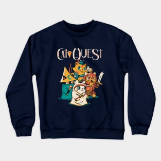 Cat Quest RPG Cats Video Game by Tobe Fonseca Crewneck Sweatshirt